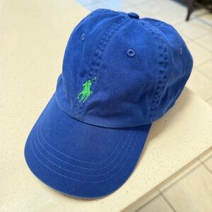 Polo by Ralph Lauren Blue Cap with Green Pony Logo